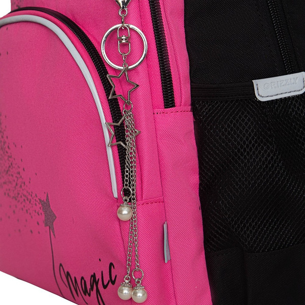 Изображение товара Школьный рюкзак Grizzly RG-560-2 (черный/розовый)