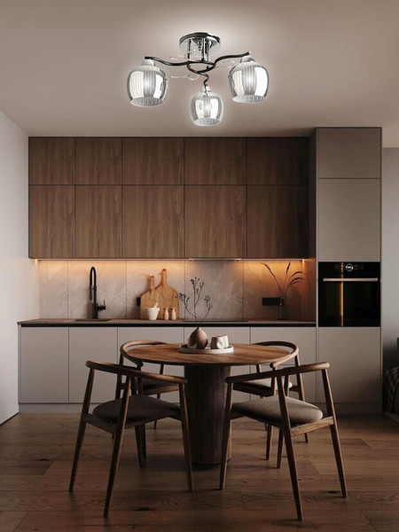 Изображение товара Люстра Aitin-Pro НПБ 02-3x60-101 / 8333/3B (черный/хром)