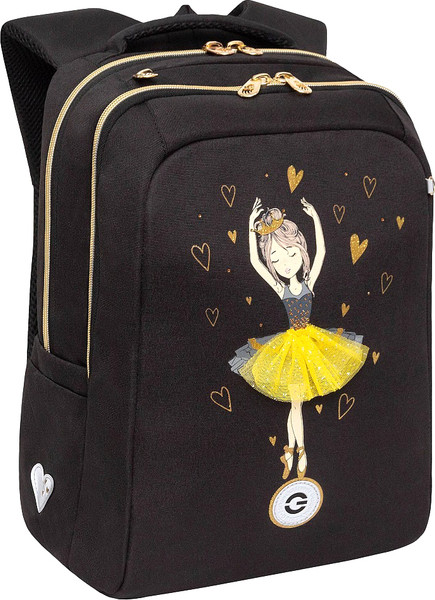 Изображение товара Школьный рюкзак Grizzly RG-566-3 (черный)