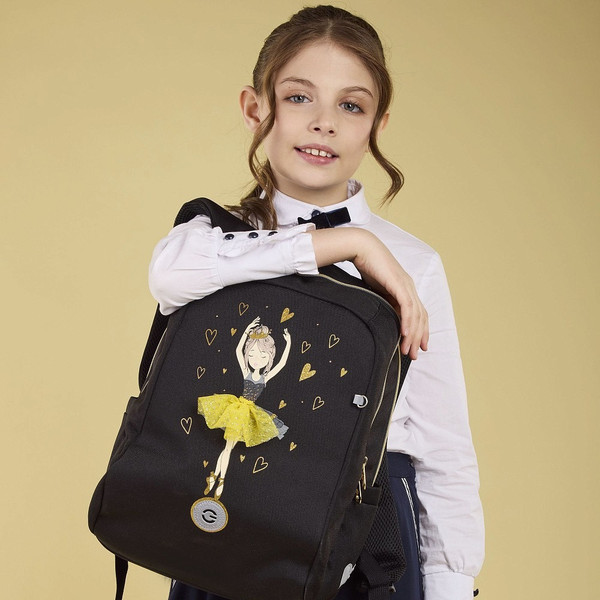 Изображение товара Школьный рюкзак Grizzly RG-566-3 (черный)