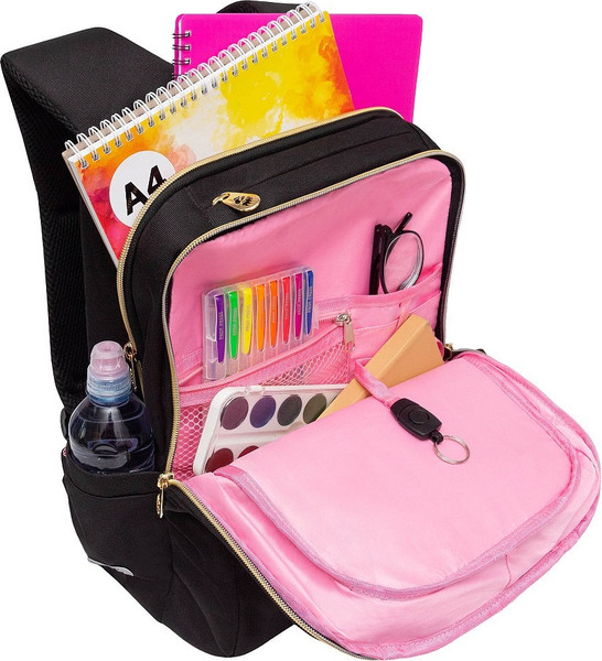 Изображение товара Школьный рюкзак Grizzly RG-566-3 (черный)