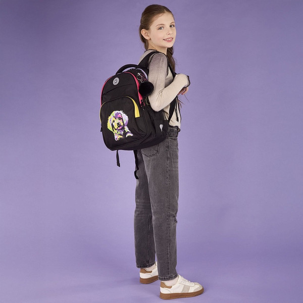 Изображение товара Школьный рюкзак Grizzly RG-568-4 (черный)