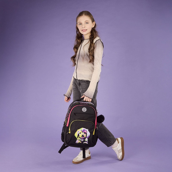 Изображение товара Школьный рюкзак Grizzly RG-568-4 (черный)