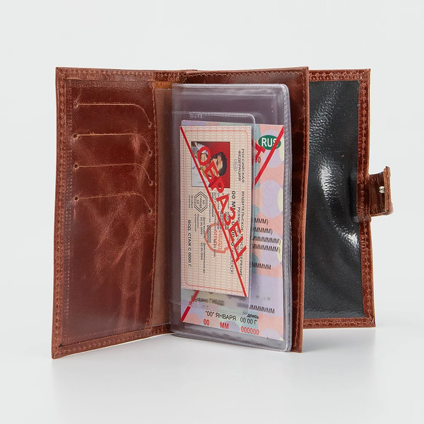 Изображение товара Портмоне Poshete 681-PR3V1-PU-BRW (коричневый)