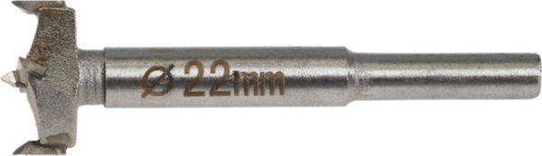 Изображение товара Сверло Tundra Форстнера твердосплавные пластины цилиндр. хвостовик / 2603025 (22мм)