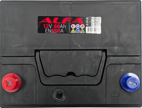 Изображение товара Автомобильный аккумулятор ALFA battery Asia JL 550A (60 А/ч)