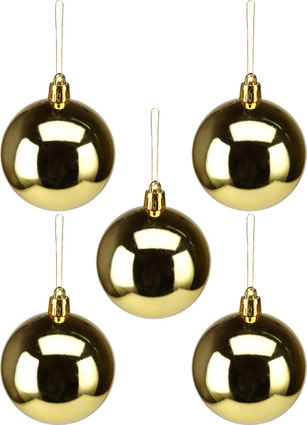 Изображение товара Набор шаров новогодних Miland Мечта / НУ-4194 (25шт, 6см, золото)