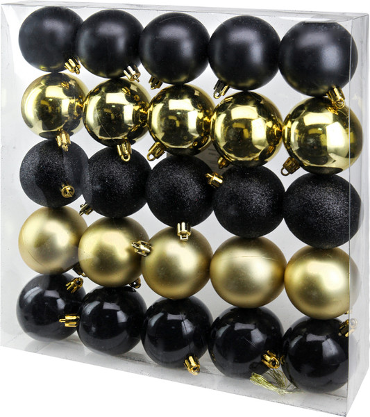 Изображение товара Набор шаров новогодних Miland Мечта / НУ-4194 (25шт, 6см, золото)