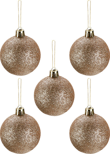 Изображение товара Набор шаров новогодних Miland Праздник в золотых оттенках / НУ-4205 (30шт, 6см)