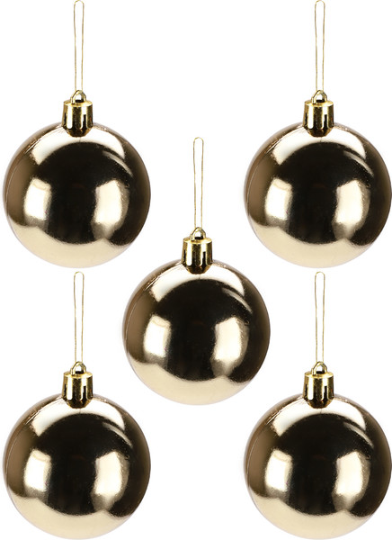 Изображение товара Набор шаров новогодних Miland Праздник в нежных оттенках / НУ-4209 (30шт, 6см)