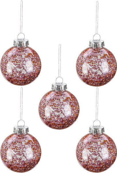 Изображение товара Набор шаров новогодних Miland Праздник в розовых оттенках / НУ-4210 (30шт, 6см)