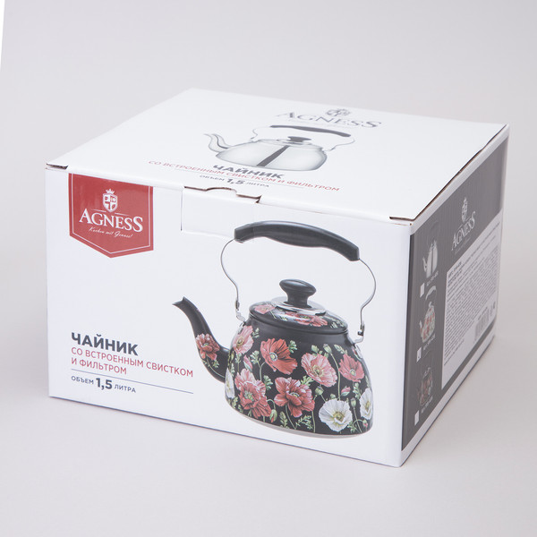 Изображение товара Чайник со свистком Agness 916-436