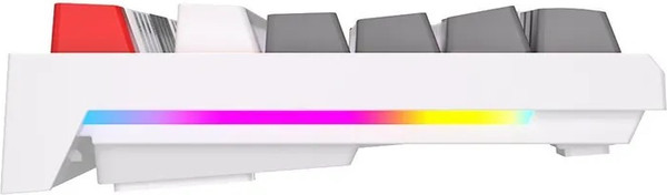 Изображение товара Клавиатура Royal Kludge RK-R87 (белый/серый/красный, Blue Switch)