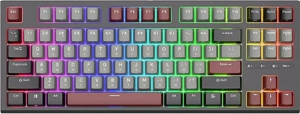 Изображение товара Клавиатура Royal Kludge RK-R87 (черный/серый/красный, Brown Switch)
