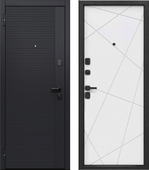 Изображение товара Входная дверь Гарда Черный кварц (96х205, левая)