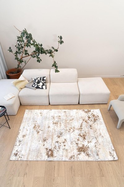 Изображение товара Ковер Radjab Carpet Бьянка Прямоугольник F504C / 7688RK-B (2x4, Cream Shirink/Vizon Fdy)