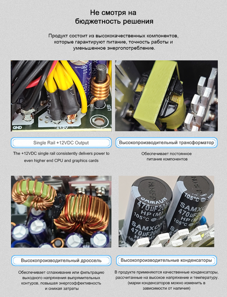 Изображение товара Блок питания для компьютера Zalman Wattbit II (ZM400-XEII)