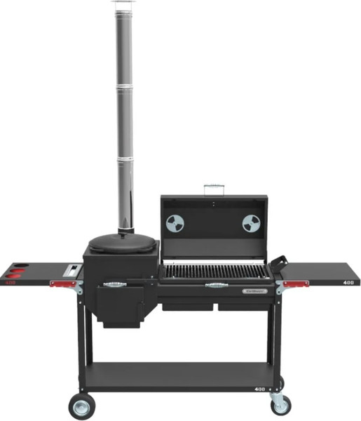 Изображение товара Печь-мангал Grillver Искандер Комфорт Эйр 400 New + крышка с решеткой гриль