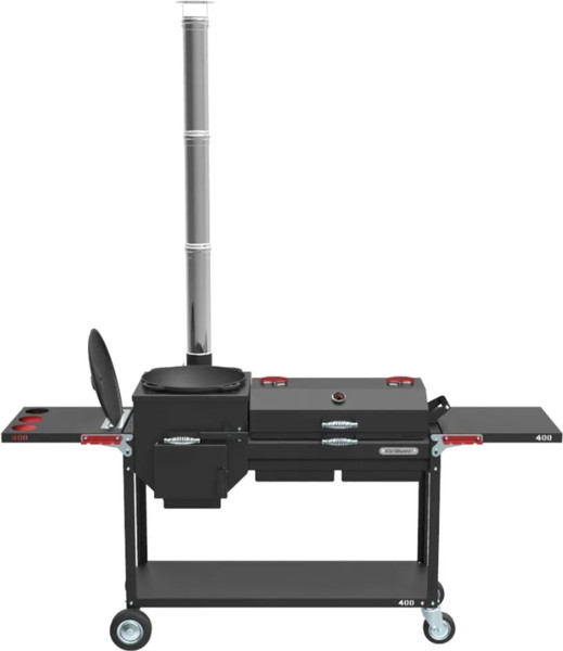 Изображение товара Печь-мангал Grillver Искандер Комфорт Эйр 400 New + крышка с решеткой гриль
