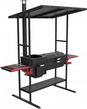 Изображение товара Печь-мангал Grillver Искандер Инклайн Эйр 400 New + крышка с решеткой