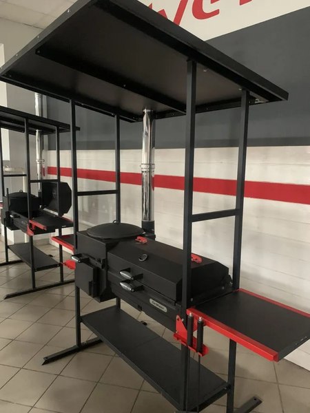 Изображение товара Печь-мангал Grillver Искандер Инклайн Эйр 400 New + крышка с решеткой