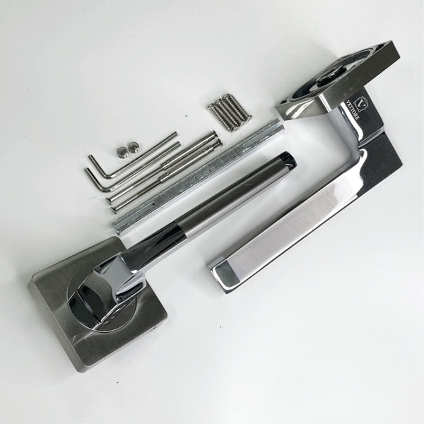 Изображение товара Ручка дверная Basara R06.031 SN/CP (сатин/хром)