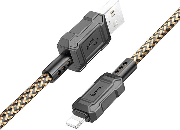 Изображение товара Кабель Hoco X94 Lighting (1м, золотой)