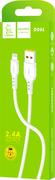 Изображение товара Кабель VDENMENV D06L Lightning (1м, белый)