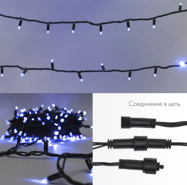 Изображение товара Светодиодная гирлянда Neon-Night Нить 305-273 (10м, синий)