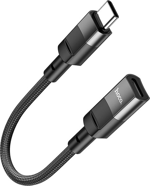 Изображение товара Кабель/переходник Hoco U107 Type-C to Lightning (0.1м, черный)