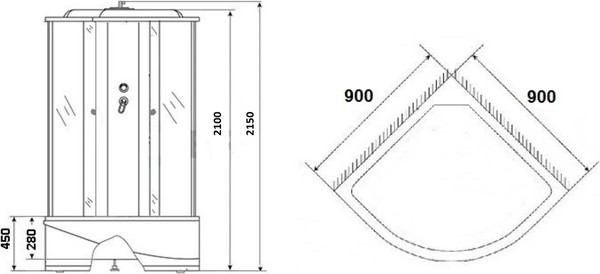 Изображение товара Душевая кабина Grossberg TM 709