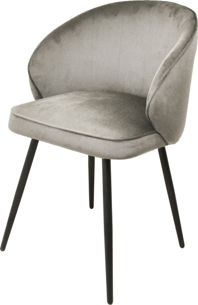 Изображение товара Стул Мирабелла Бордо Велюр (серый/черный)