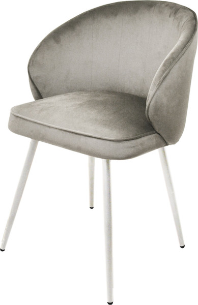 Изображение товара Стул Мирабелла Бордо Велюр (серый/белый)