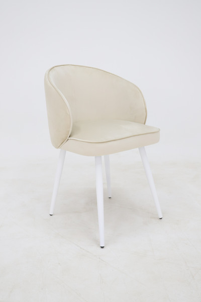 Изображение товара Стул Мирабелла Бордо Велюр (кремовый/белый)