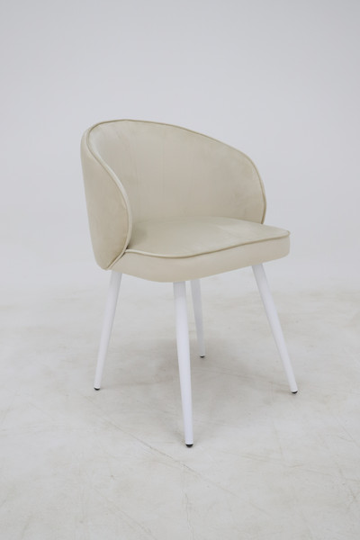 Изображение товара Стул Мирабелла Бордо Велюр (кремовый/белый)