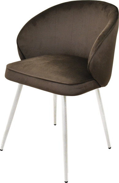 Изображение товара Стул Мирабелла Бордо Велюр (кофейный/белый)