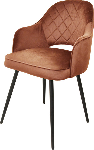 Изображение товара Стул Мирабелла Оксфорд Велюр (роза/черный)