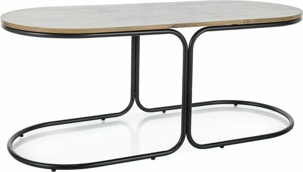 Изображение товара Журнальный столик Signal Dual + 2 пуфа (дуб артизан/черный/серый)