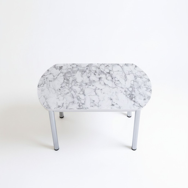 Изображение товара Обеденный стол СВД Юнио 100х60 / 006Э.П15.Х (мрамор каррара)