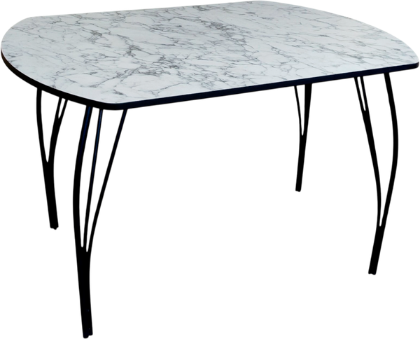 Изображение товара Обеденный стол СВД Юнио 100х60 / 006Э.П15.МО (мрамор каррара)