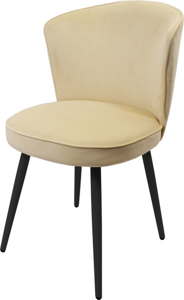 Изображение товара Стул Мирабелла Палермо Велюр (кремовый/черный)