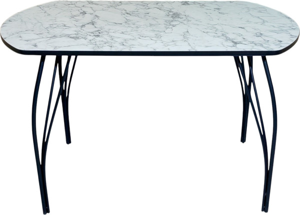 Изображение товара Обеденный стол СВД Юнио 110х70 / 007Э.П15.МО (мрамор каррара)