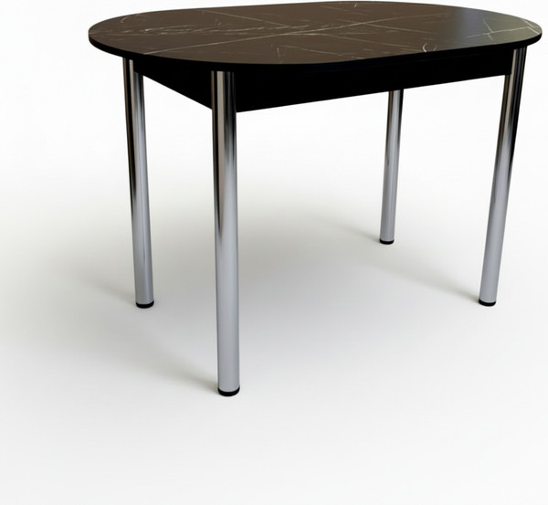 Изображение товара Обеденный стол СВД Юнио 110х70 / 007О.П20.Х (мрамор неро маркина)