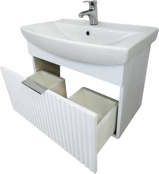 Изображение товара Тумба для ванной Garda Onda 64н-700_PVC  (белый глянец)