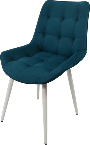 Изображение товара Стул Мирабелла Женева Велюр (синий/белый)