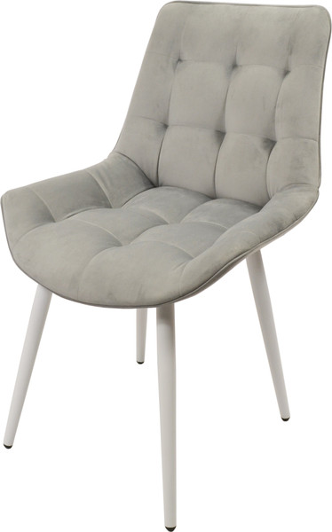 Изображение товара Стул Мирабелла Женева Велюр (серый/белый)