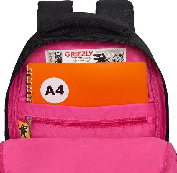 Изображение товара Школьный рюкзак Grizzly RG-560-3 (черный)