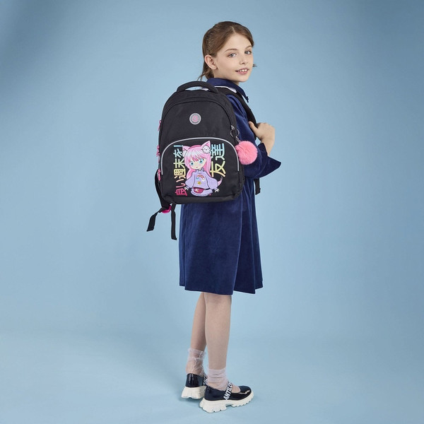 Изображение товара Школьный рюкзак Grizzly RG-560-6 (черный)