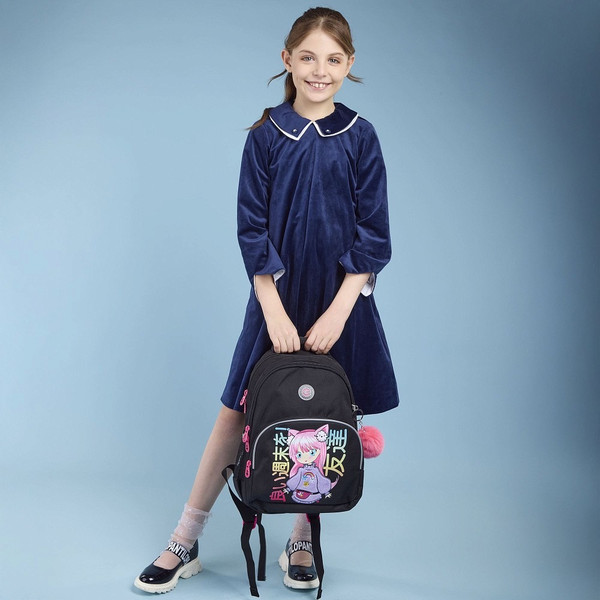 Изображение товара Школьный рюкзак Grizzly RG-560-6 (черный)