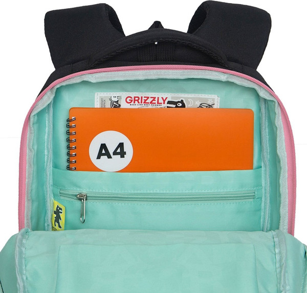 Изображение товара Школьный рюкзак Grizzly RG-566-4 (черный)